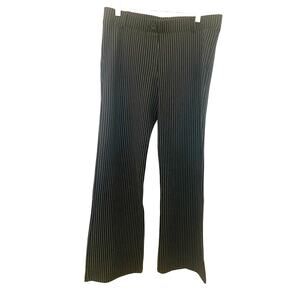 Betabrand Yoga Pants L Petite Black Womens Wide Leg Pull On Preppy Business